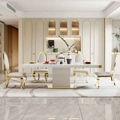 Top Dining Table With Finish Corner - Furniture Home Direct