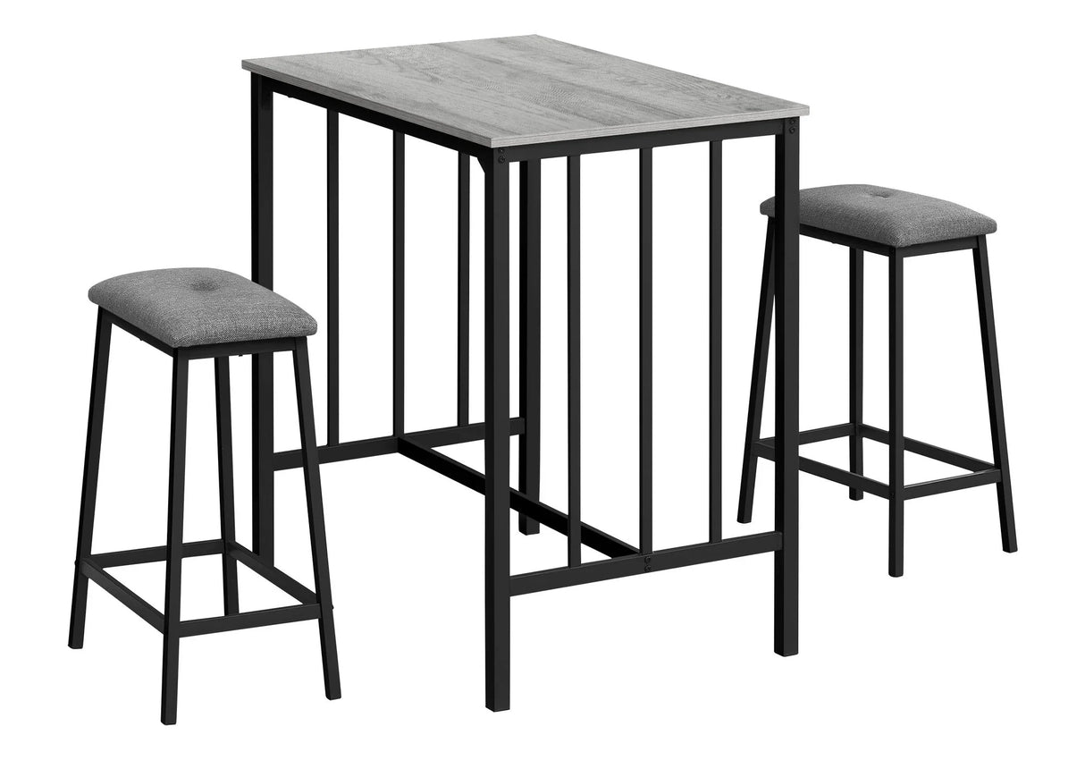 3 Pieces Dining Set, Counter Height, Rectangular, Small, Contemporary & Modern - Furniture Home Direct