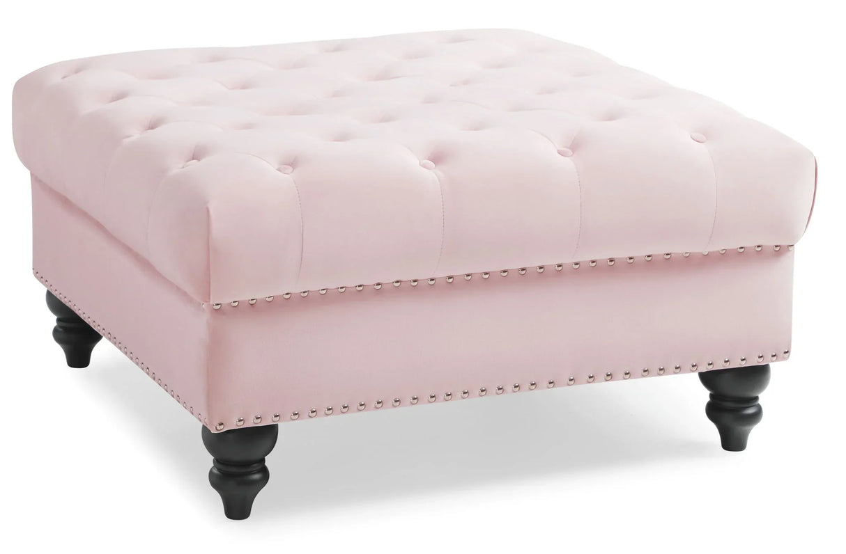 Soft Charming Traditional Ottoman - Furniture Home Direct
