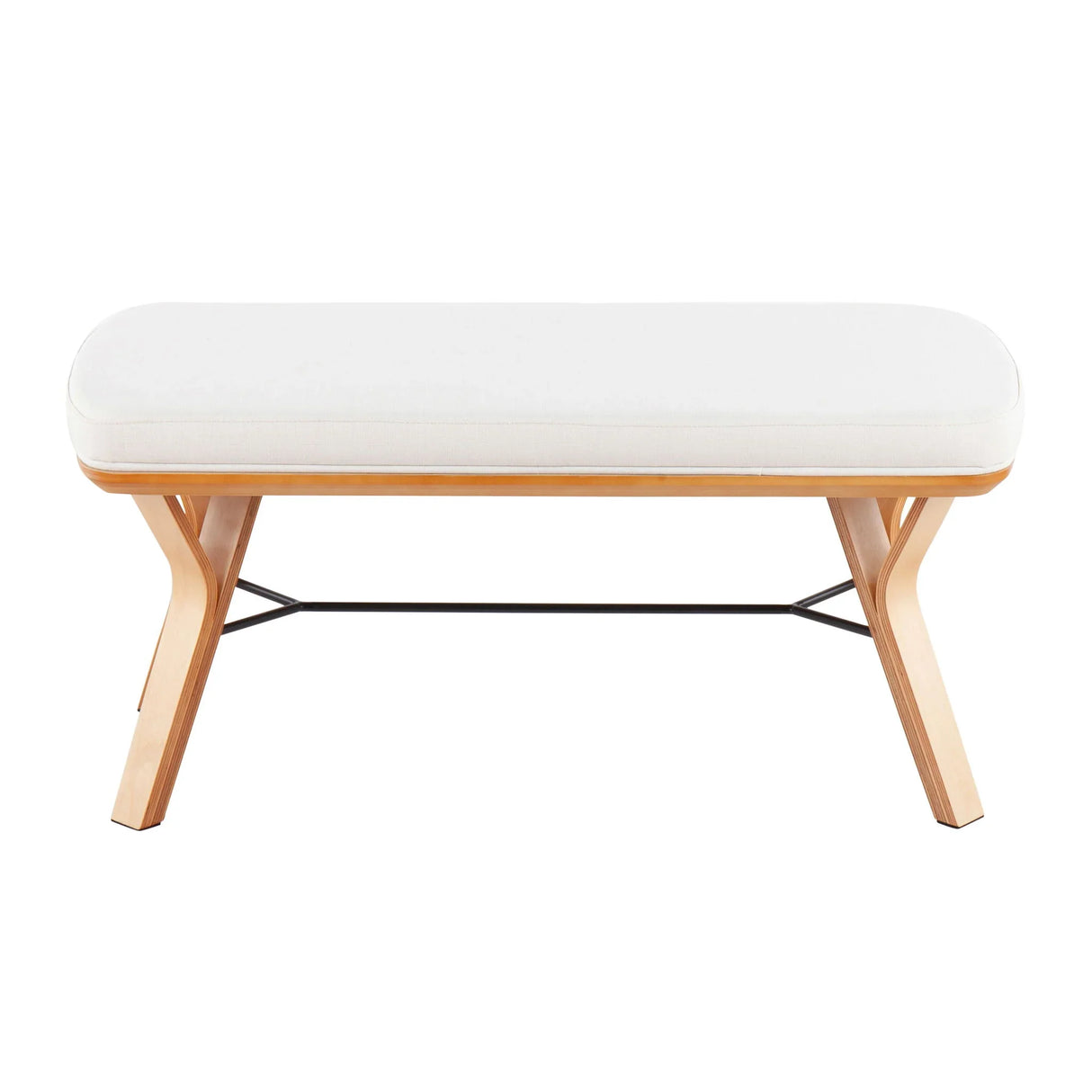 Folia - Mid Century / Modern Bench - Furniture Home Direct