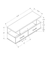 TV Stand, Console, Media Entertainment Center, Storage Cabinet, Elegant Design - Gray - Furniture Home Direct