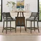 Paris - Farmhouse Counter Height Bar Stool With Backrest - Furniture Home Direct