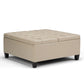 Harrison - Upholstered Coffee Table Storage Ottoman - Furniture Home Direct