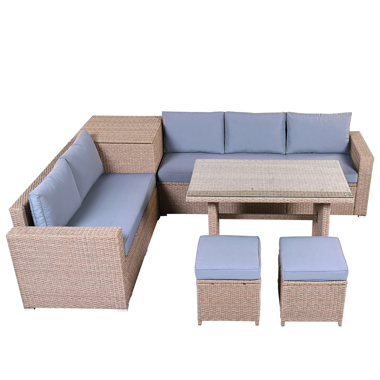 Outdoor 6-Piece Sectional Set - Furniture Home Direct