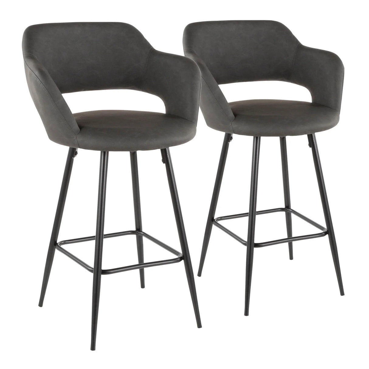 Margarite - Contemporary Counter Stool (Set of 2) - Furniture Home Direct