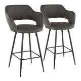 Margarite - Contemporary Counter Stool (Set of 2) - Furniture Home Direct