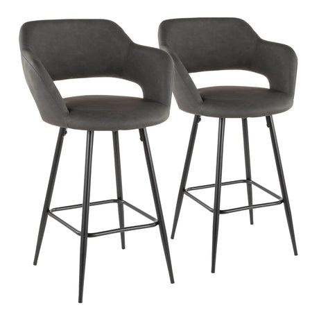 Margarite - Contemporary Counter Stool (Set of 2) - Furniture Home Direct