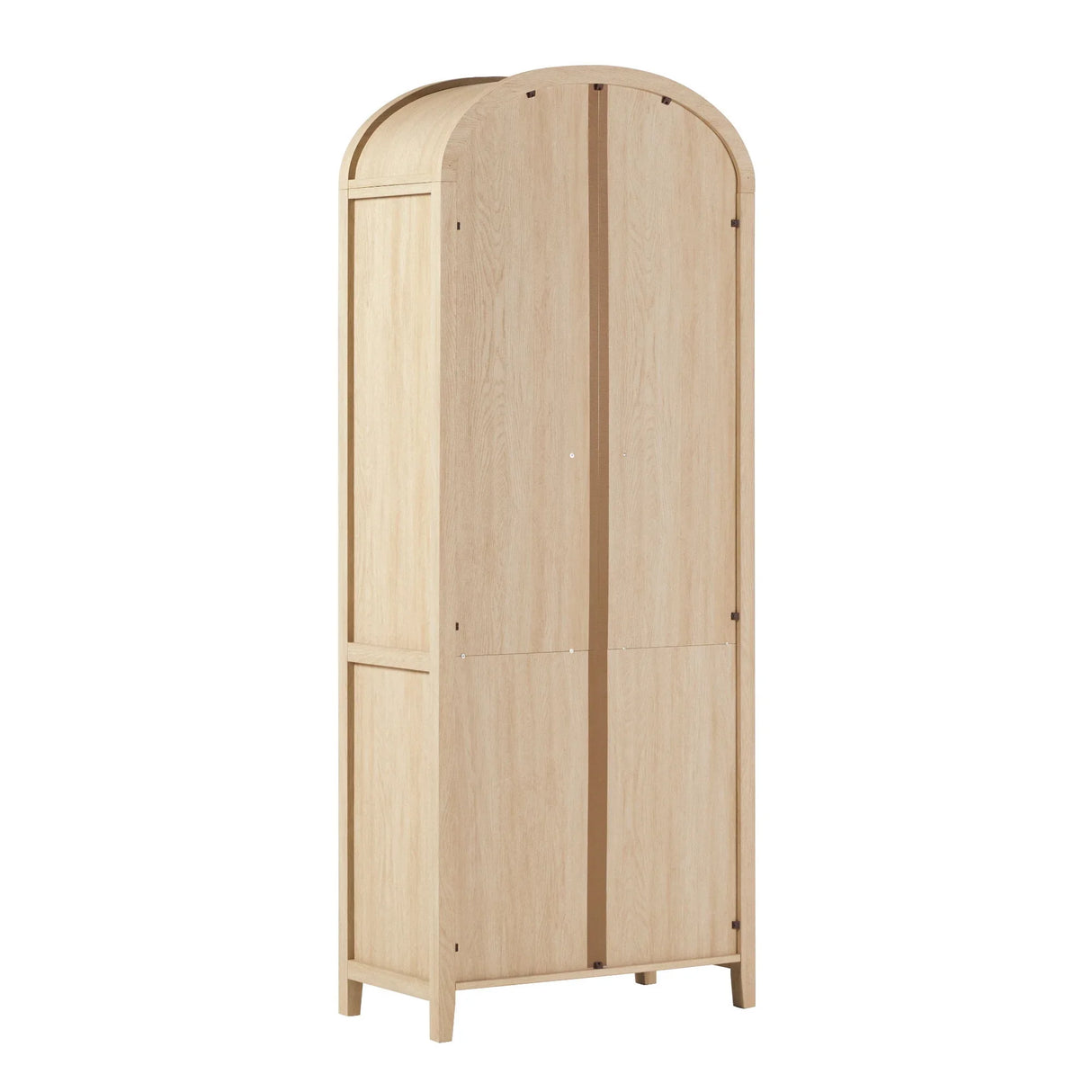 Modern 3 Shelf Open Arched Bookcase Cabinet - Furniture Home Direct