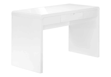 Computer Desk For Home Office, Storage Drawers, Contemporary & Modern - White - Furniture Home Direct