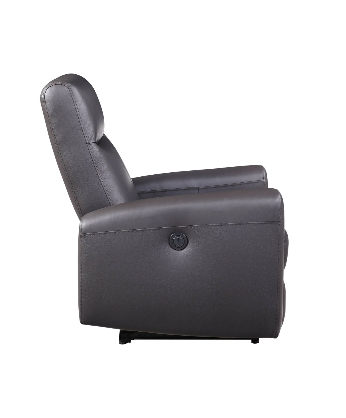 Blane - Top Grain Leather Match Power Motion Recliner - Brown - Furniture Home Direct