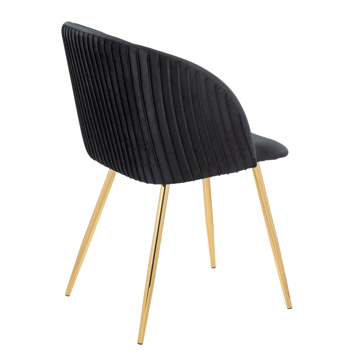 Fran - Pleated Waves Contemporary Chair (Set of 2) - Furniture Home Direct