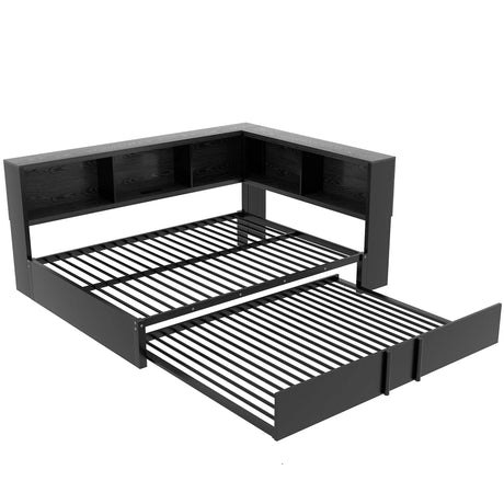 Daybed With Trundle, Storage Cabinets And USB Ports - Furniture Home Direct