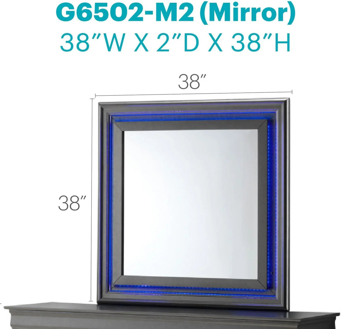 Elegant Transitional LED Mirror - Furniture Home Direct