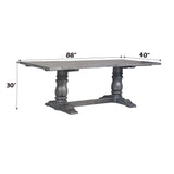 Leventis - Dining Table - Weathered Gray - Furniture Home Direct
