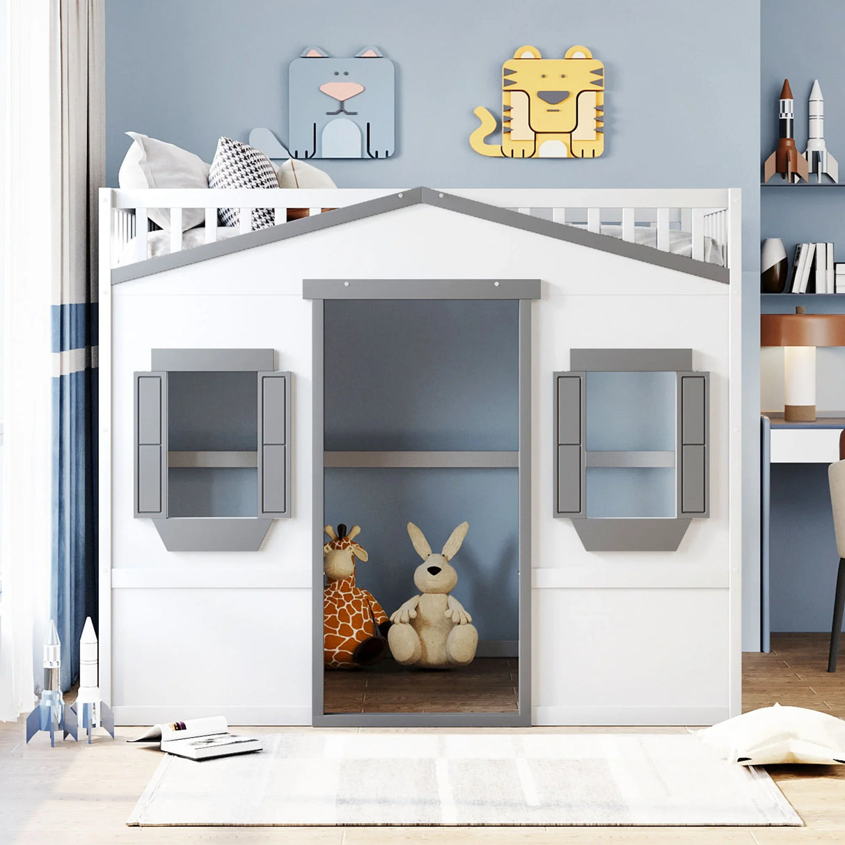 Elegant House Loft Bed With Ladder - Furniture Home Direct