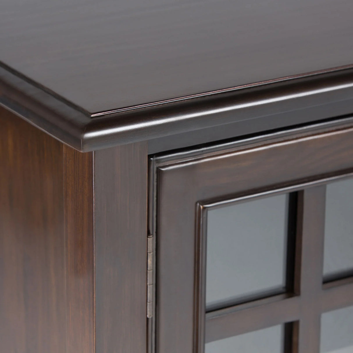 Connaught - Tall Storage Cabinet - Dark Chestnut Brown - Furniture Home Direct