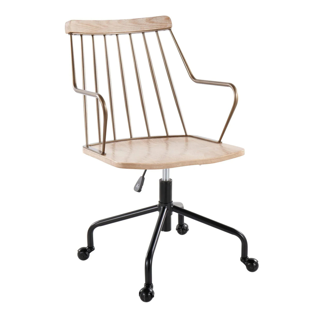 Preston - Farmhouse Adjustable Office Chair - Furniture Home Direct