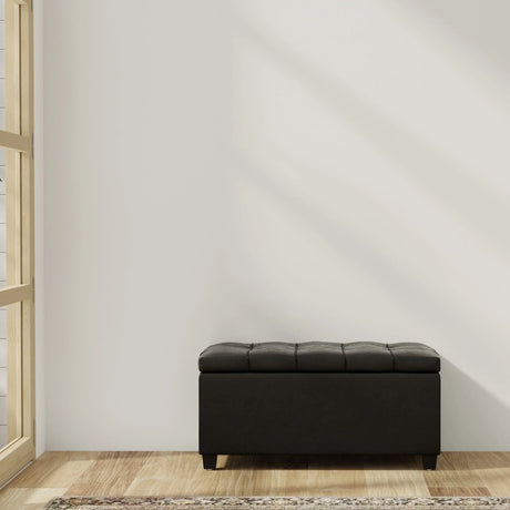 Sienna - Transitional Storage Ottoman Bench - Furniture Home Direct