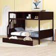 Bunk Bed With Shelfs, Storage Staircase And 2 Drawers - Furniture Home Direct