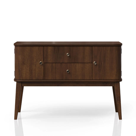 Mid Century Modern Server 2 Drawer And 2 Cabinet Server - Cherry - Furniture Home Direct