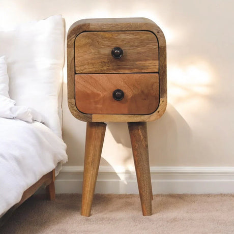 Curved Nightstand, - Furniture Home Direct