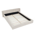 Modern Upholstered Bed Frame With Thick Chenille Fabric And Headboard - Furniture Home Direct