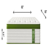 12" Hybrid Mattress With Gel Memory Foam & Pocket Springs - Furniture Home Direct