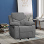 Kalen - Chenille Glider Recliner - Gray - Furniture Home Direct