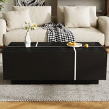 Extendable Coffee Table With 2 Hidden Storage Space And 2 Drawers For Living Room - Furniture Home Direct