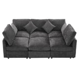 Sectional Sofa Modular U-Shaped With Ottoman & USB Ports - Furniture Home Direct
