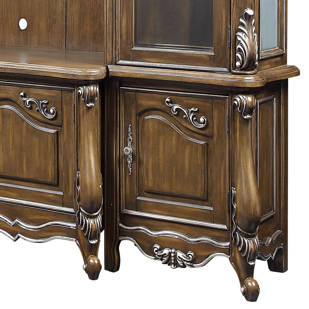 Latisha - Entertainment Center - Antique Oak - Furniture Home Direct