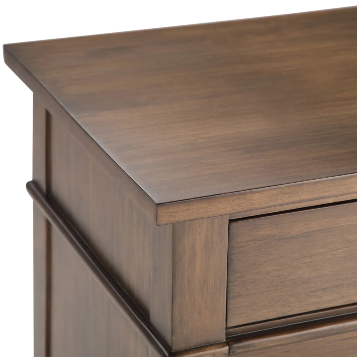 Carlton - Bedside Table - Rustic Natural Aged Brown - Furniture Home Direct
