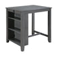 Graham - Small Space Counter Height Dining Table With USB Charging Ports And Shelves - Furniture Home Direct