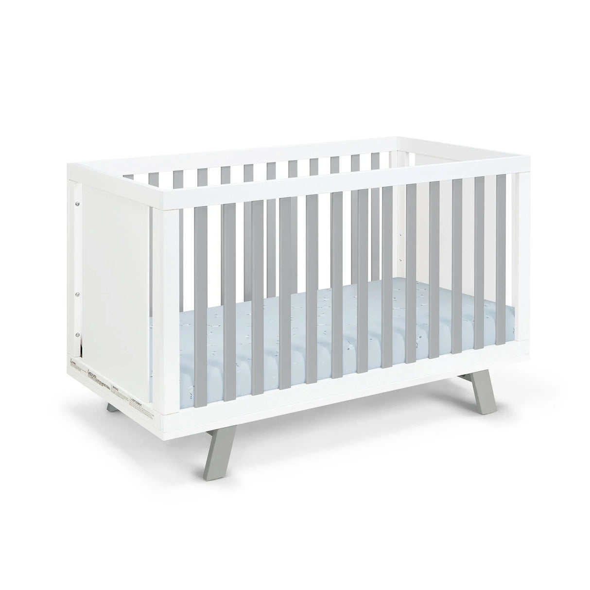 Livia - 3-in-1 Convertible Island Crib - White Frame - Furniture Home Direct