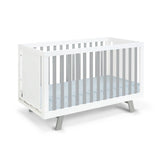 Livia - 3-in-1 Convertible Island Crib - White Frame - Furniture Home Direct