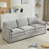 Cozy Upholstered 3 Seater Sofa Plush Cushion For Living Room - Furniture Home Direct