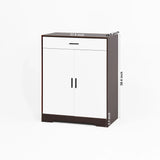 Freestanding Wooden Shoe Cabinet, 4 Tier Organizer With Drawer - Furniture Home Direct