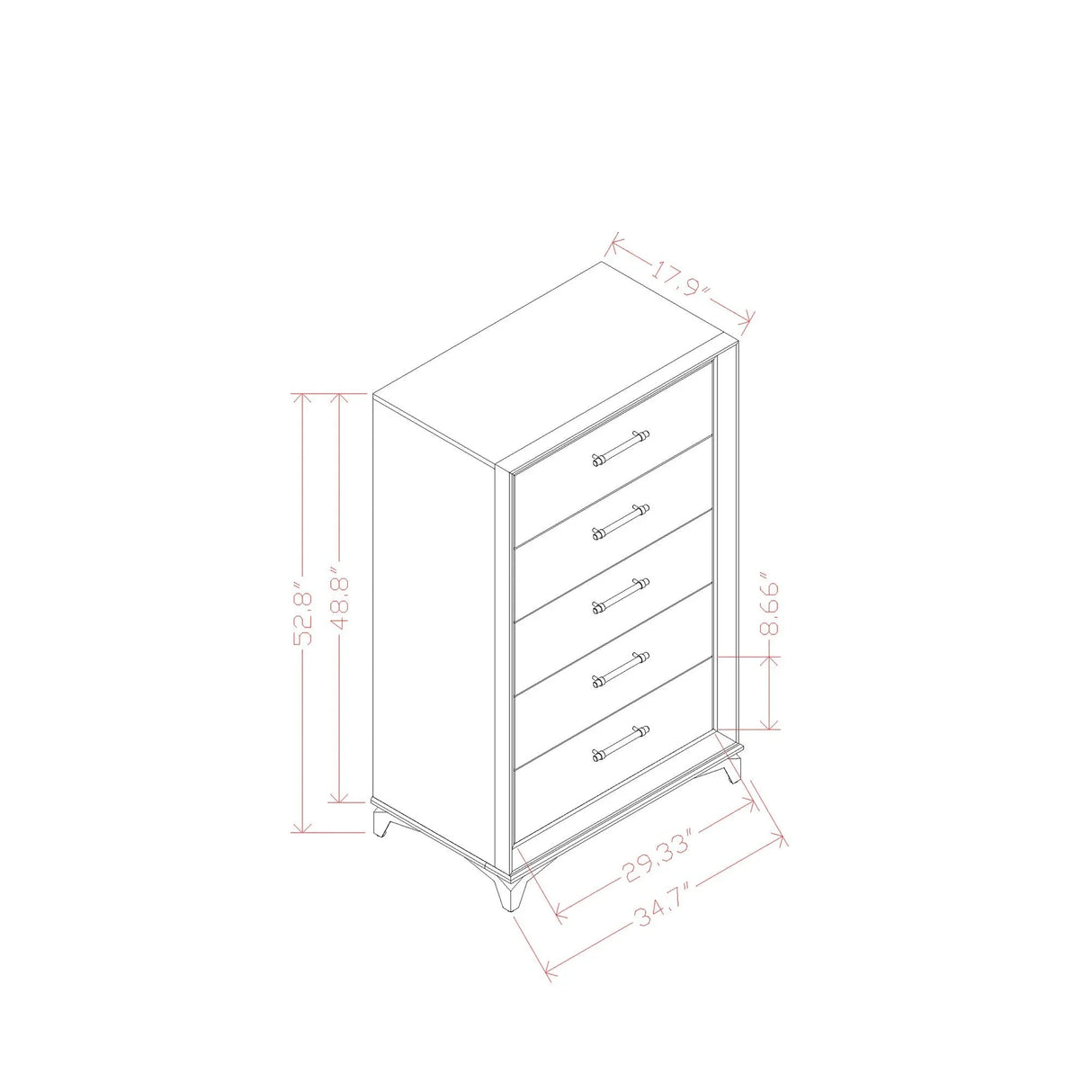 Star - Chest - White - Furniture Home Direct