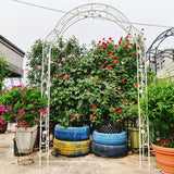 Metal Garden Arch Assemble Freely With 8 Styles Garden Arbor Trellis Climbing Plants Support Rose Arch - Furniture Home Direct