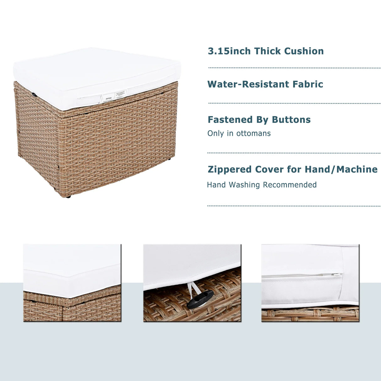 Semi-Circle Outdoor Sectional Set - Furniture Home Direct