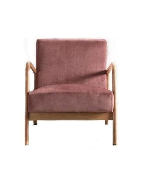 Classic Mid-Century Modern Accent Chairs, Open Framed Armchair With Cushioning - Furniture Home Direct