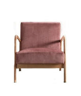 Classic Mid-Century Modern Accent Chairs, Open Framed Armchair With Cushioning - Furniture Home Direct