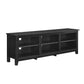 Modern Transitional 3 Shelf Open Storage 70" TV Stand For 80" TVs - Furniture Home Direct