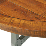 Lancaster - Round Dining / Gathering Table With Adjustable Height - Walnut - Furniture Home Direct