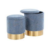 Marla - Contemporary Nesting Ottoman Set - Furniture Home Direct