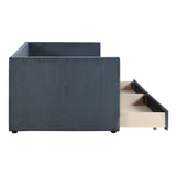 Corduroy Daybed With Two Drawers And Wood Slat - Furniture Home Direct