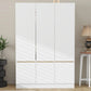 6 Doors Wardrobe Storage For Bedroom - Furniture Home Direct