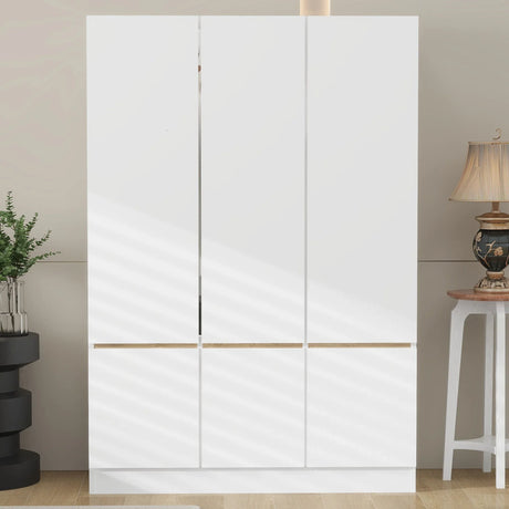 6 Doors Wardrobe Storage For Bedroom - Furniture Home Direct