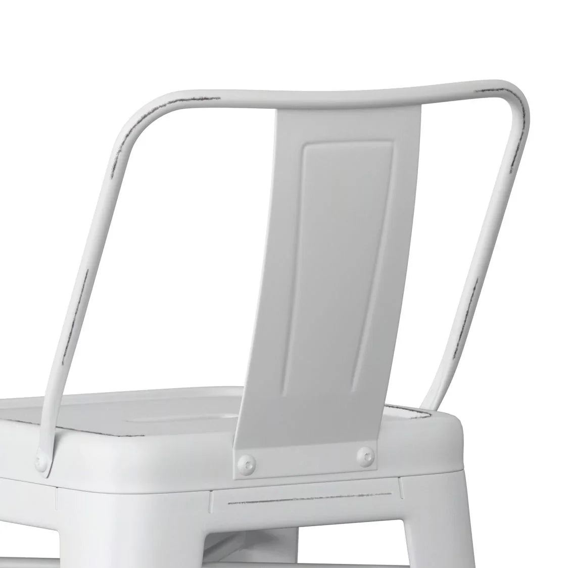 Rayne - Curved Back Metal Stool (Set of 2) - Furniture Home Direct