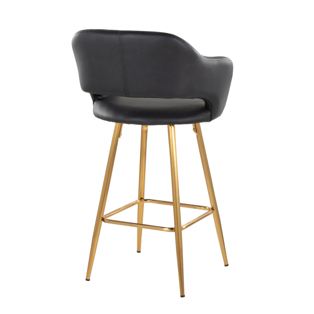 Margarite - Contemporary Fixed Height Counter Stool With Footrest (Set of 2) With Square - Furniture Home Direct